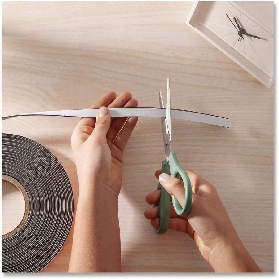 U Brands Magnetic Tape - 16.67 yd Length x 0.50" Width - Black - 1 Each