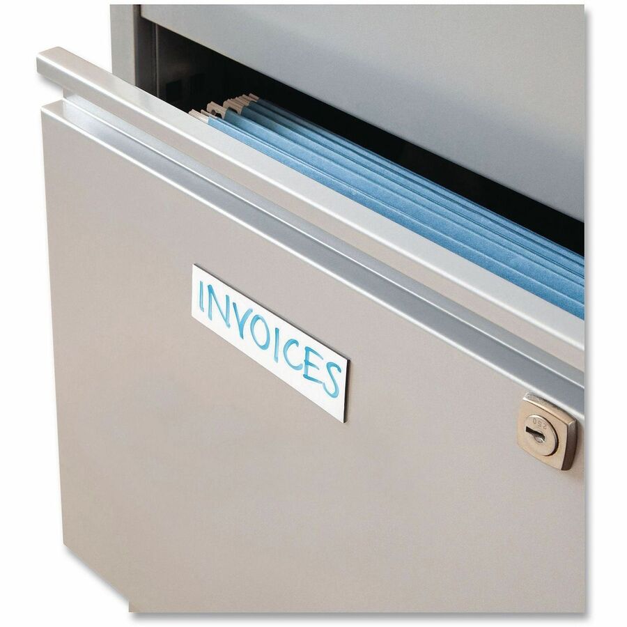 U Brands Magnetic Tape - 16.67 yd Length x 1" Width - White - For Dry Erase Board - 1 Each