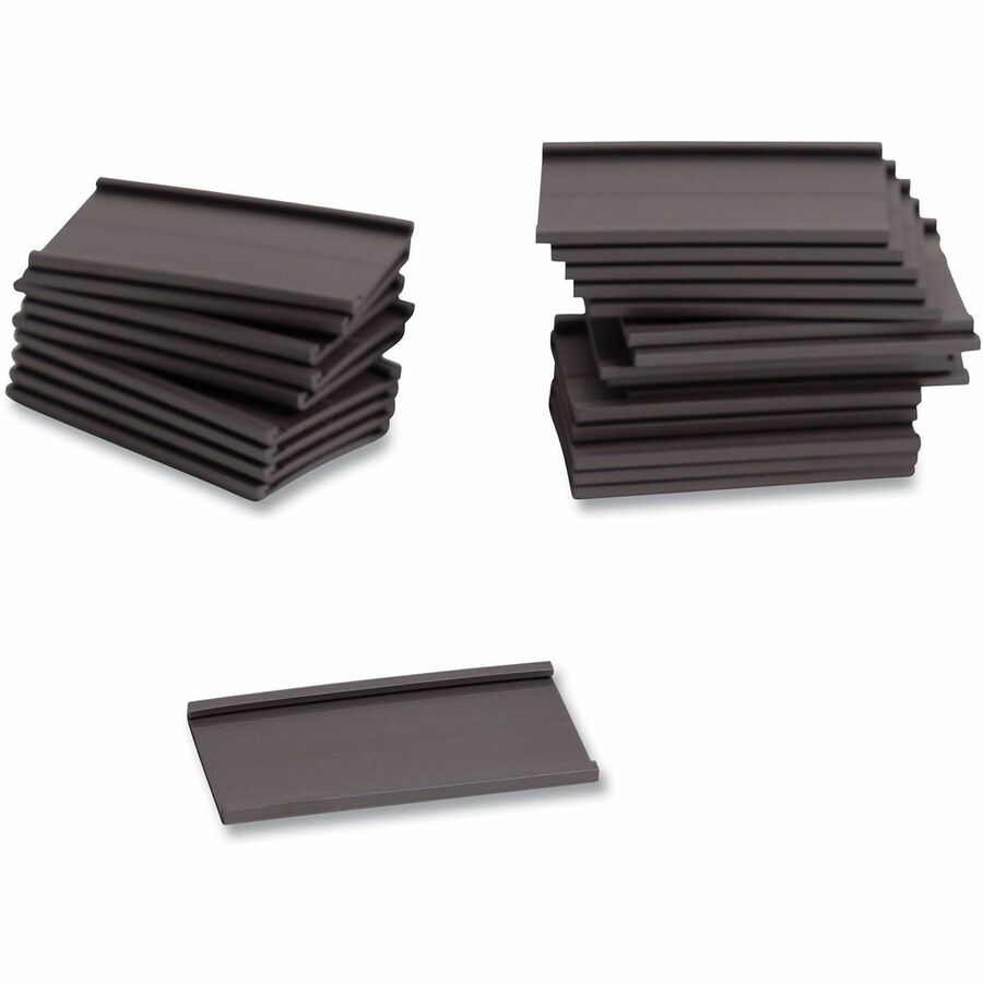 U Brands Card Holder - 1" Height x 2" Width - Black - Magnetic - 25 / Pack
