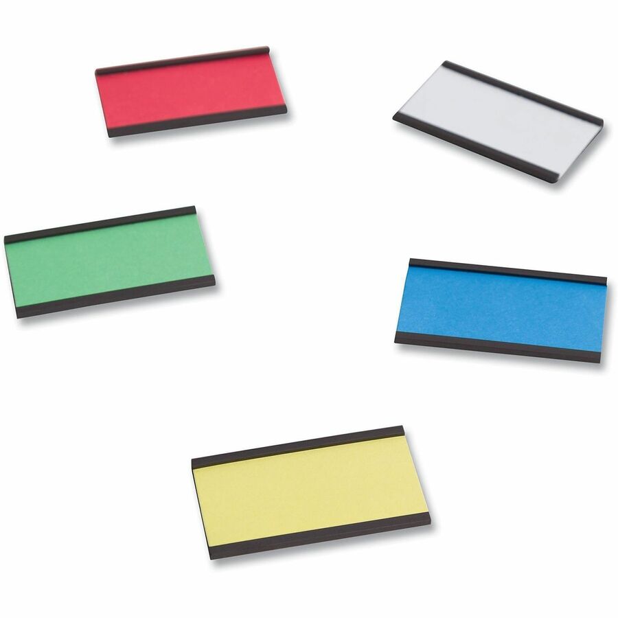U Brands Card Holder - 1" Height x 2" Width - Black - Magnetic - 25 / Pack