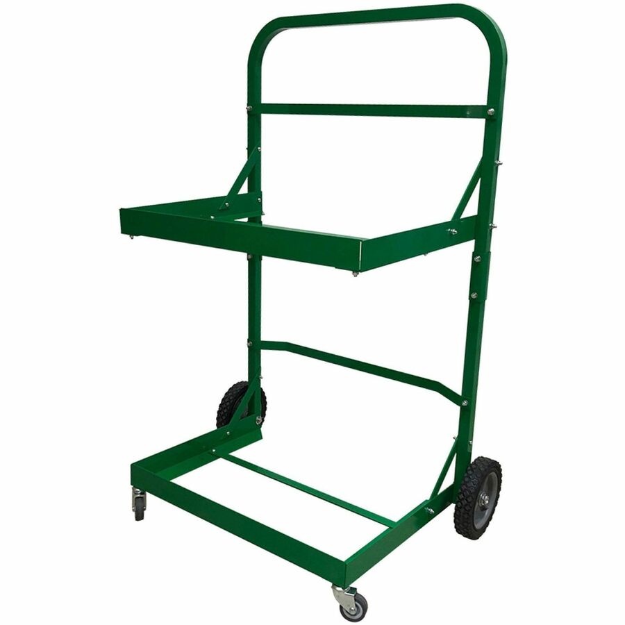 Five Star Products Recycling Cart for Bins - 220 lb Load Capacity - Aluminum - Green - 1 Each