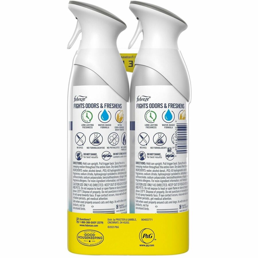 Febreze Heavy-Duty Air Freshener Spray - Spray - 8.8 fl oz (0.3 quart) - Heavy Duty, Odor Neutralizer, VOC-free