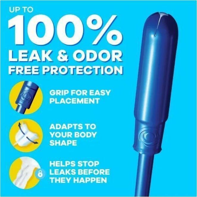 Tampax Pearl Regular Tampons - Regular - Plastic Applicator - Anti-leak, Comfortable, Anti-slip, Odor-free, Unscented, Absorbent - 50 / Box