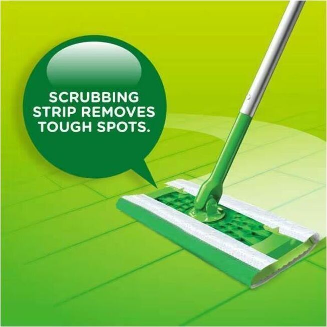Swiffer Sweeper Wet Cloths - Residue-free - White - 24 / Pack