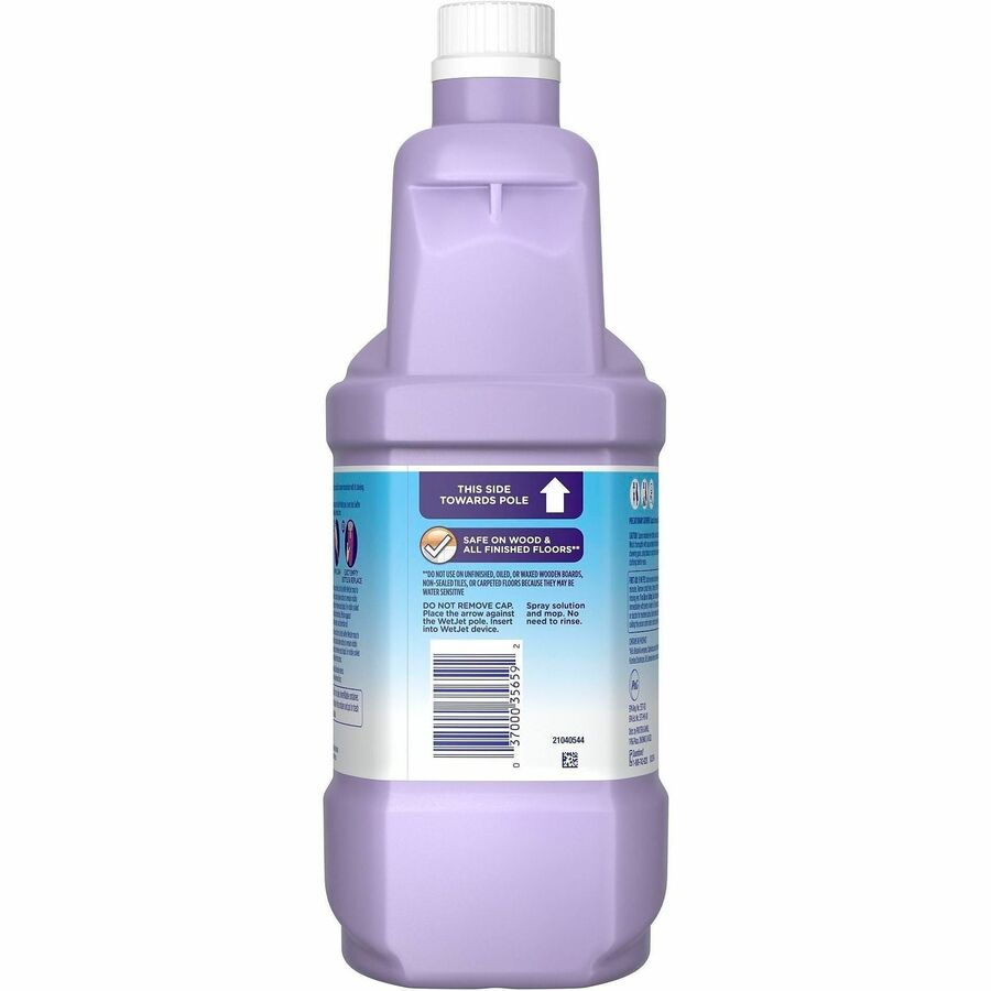 Swiffer WetJet Floor Cleaner - For Multi Surface - 40.6 fl oz (1.3 quart) - Fresh Citrus Scent - Recommended For: Bacteria Remover, Dirt Remover, Grime Remover - Antibacterial, Quick Drying - Purple - 1 Bottle