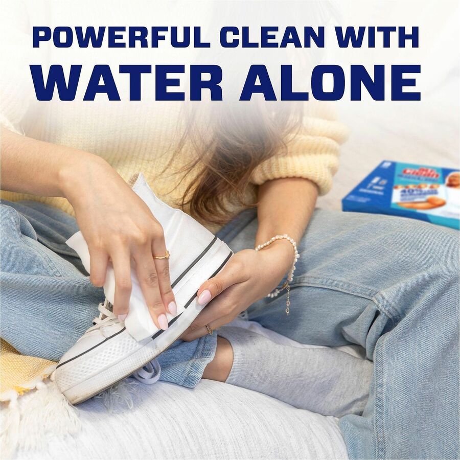 Mr. Clean Magic Erasers - For Multi Surface, Multipurpose - Pad - Recommended For: Dirt Remover, Grime Remover, Stain Remover, Scuff Mark Remover - Sturdy, Built-In Scrubber, Strong - White - 10 / Pack