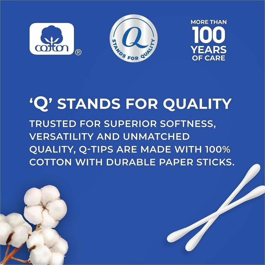 Soapbox Cotton Swab - Cotton - White - Antibacterial - 1 Carton