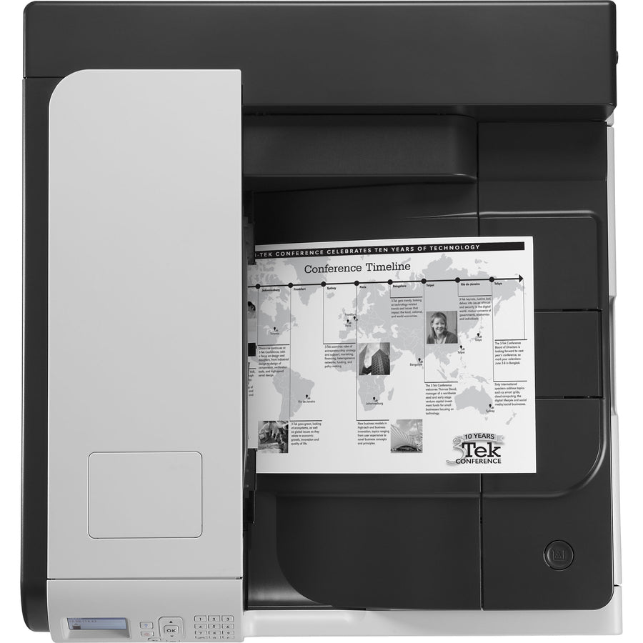 HP LaserJet 700 M712N Desktop Laser Printer - Monochrome - 41 ppm Mono - 1200 x 1200 dpi Print - Manual Duplex Print - 600 Sheets Input - Ethernet - 100000 Pages Duty Cycle - Plain Paper Print - Gigabit Ethernet - USB