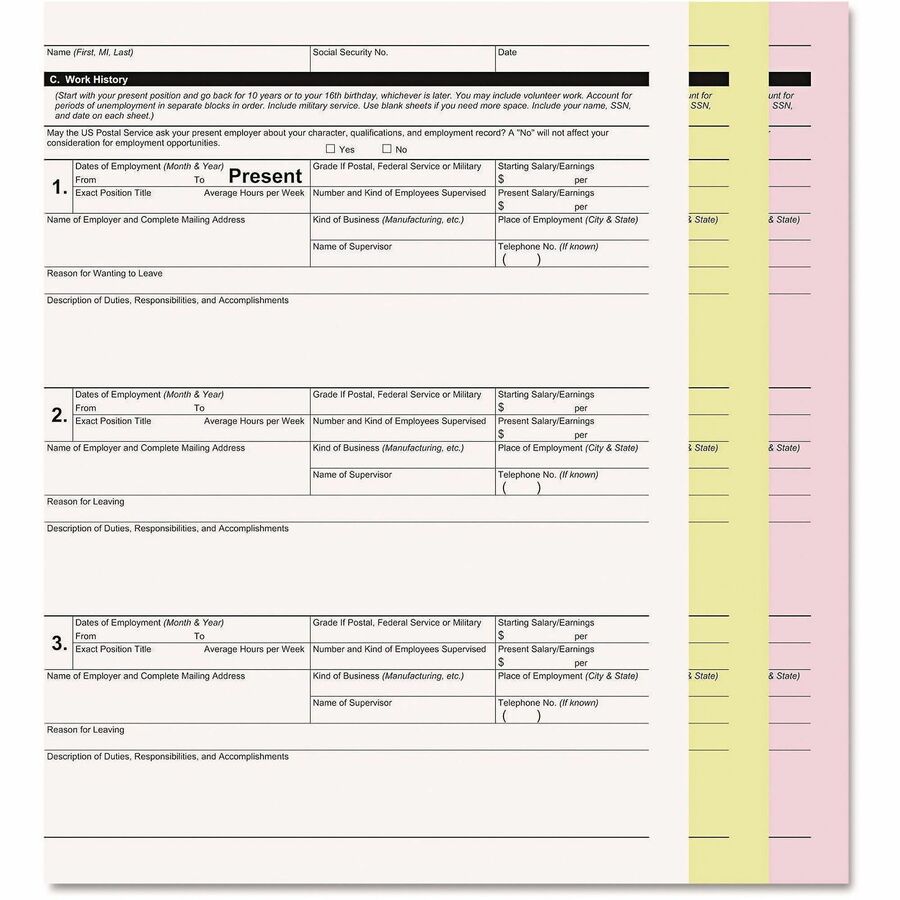 ICONEX Carbonless Paper - Letter - 8 1/2" x 11" - White, Canary, Pink - 5010 / Carton