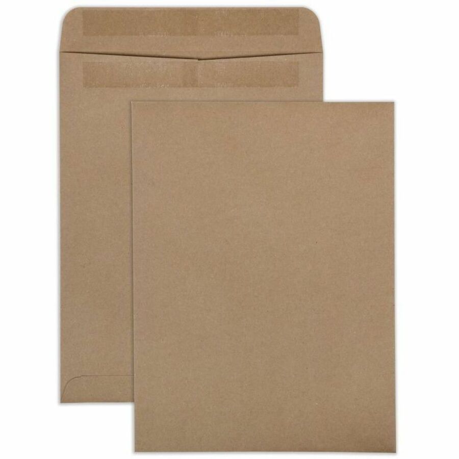 Quality Park Eco-friendly Redi-Seal Cat. Envelopes - Catalog - 9" Width x 12" Length - 24 lb - Self-sealing - Brown - Kraft - 100 / Box