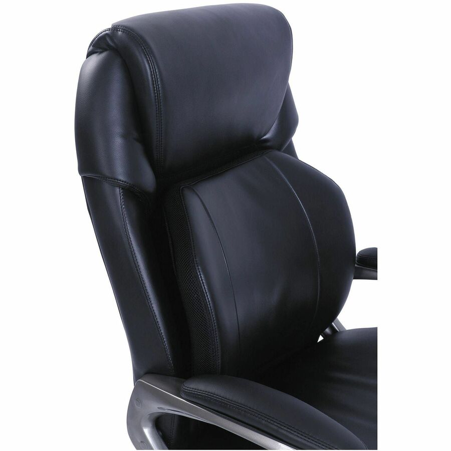 Serta Chair - Black Seat Color - Black Back Color - High Back - 5-star Base - Black - Memory Foam, Bonded Leather - 1 Each
