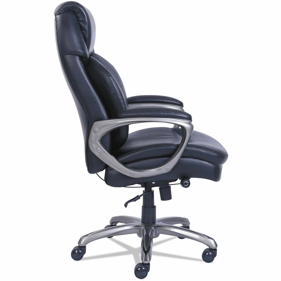 Serta Chair - Black Seat Color - Black Back Color - High Back - 5-star Base - Black - Memory Foam, Bonded Leather - 1 Each