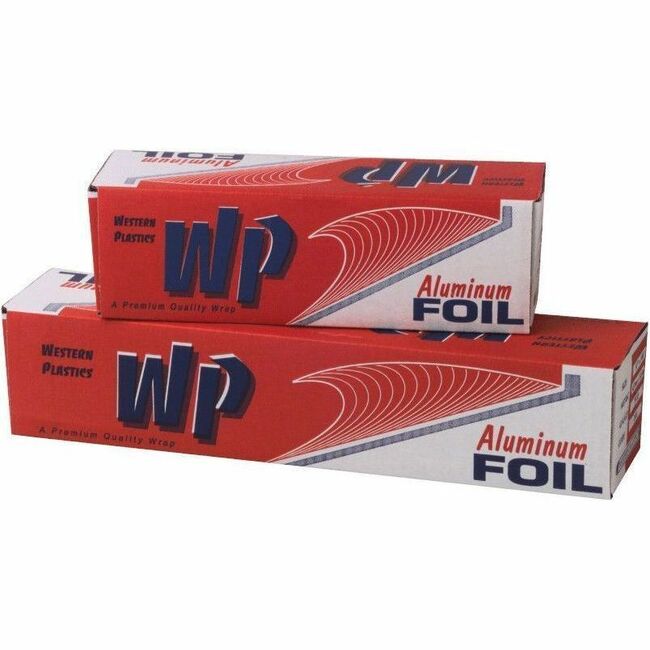 WP Foodservice Aluminum Foil - 12" Width x 1000 ft Length - Sturdy - Aluminum Foil - Silver - 1 Each