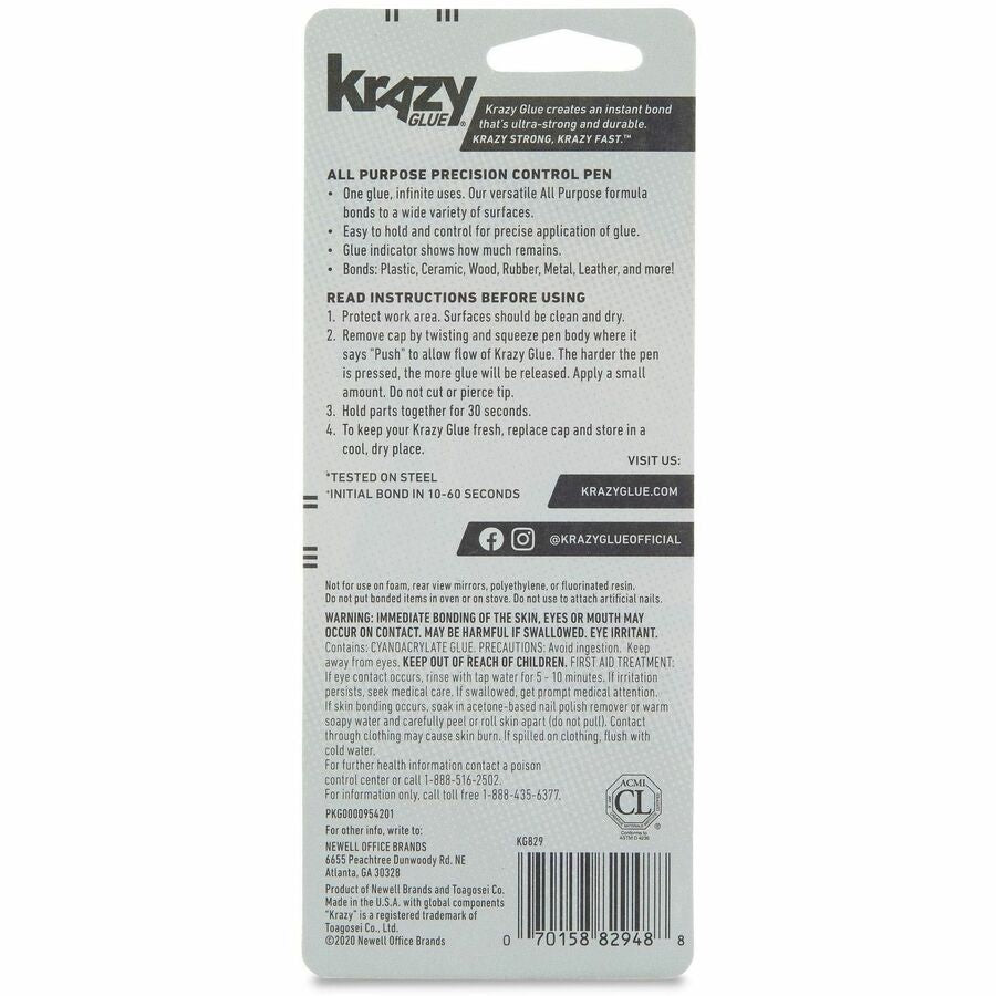Krazy Glue Super Glue - 0.14 oz - 1 Each