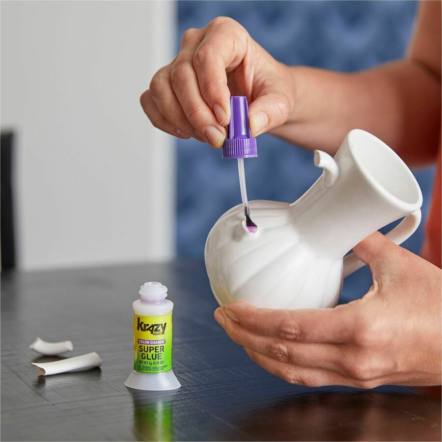 Krazy Glue Super Glue - 0.18 oz - Purple - 1 Each