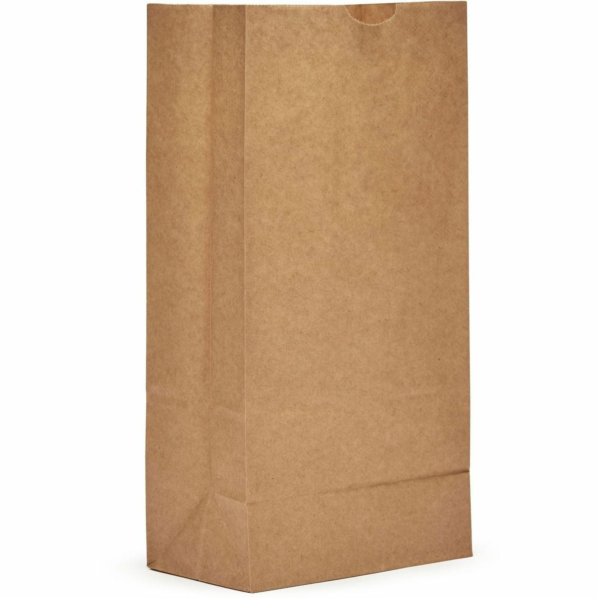 AJM Paper Grocery Bags - Natural Kraft - Paper - Grocery, Supplies - 500 / Carton