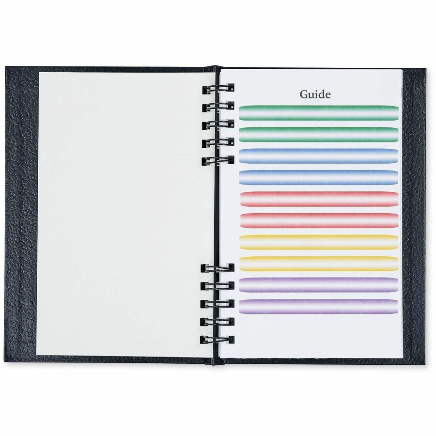 Dome Business Journal - 5 x 8 Inch Hardcover Professional Planner Notebook - Business - 5" x 8" Sheet Size - Bright White Sheet - Black Cover - Acid-free, Pocket, Bleed Resistant, Expandable Inner Pocket, Eco-friendly, Durable Cover, Hard Cover, Built-...