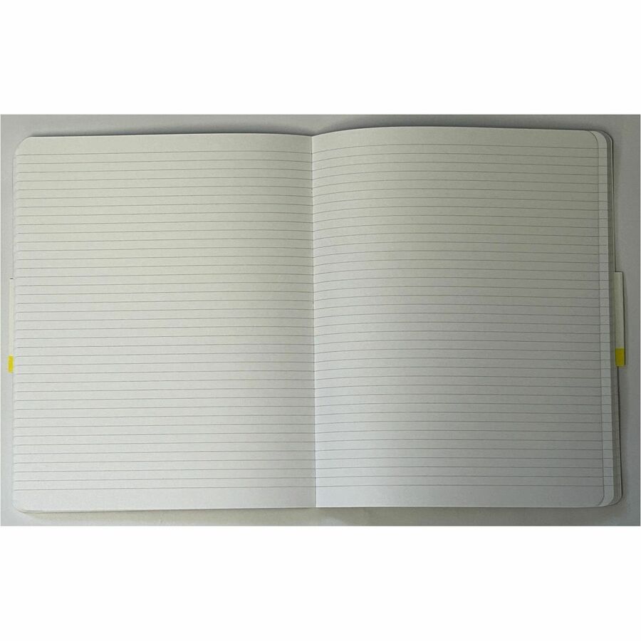 Dome Personal Journal - 8�10 Inch Softcover Black Lined Journal Notebook - 192 Pages - 60 lb Basis Weight - 8" x 10" Sheet Size - Bright White Paper - Soft Cover, Acid-free Paper, Pocket, Compact, Flexible Cover, Lightweight, Bleed Resistant, Expandabl...
