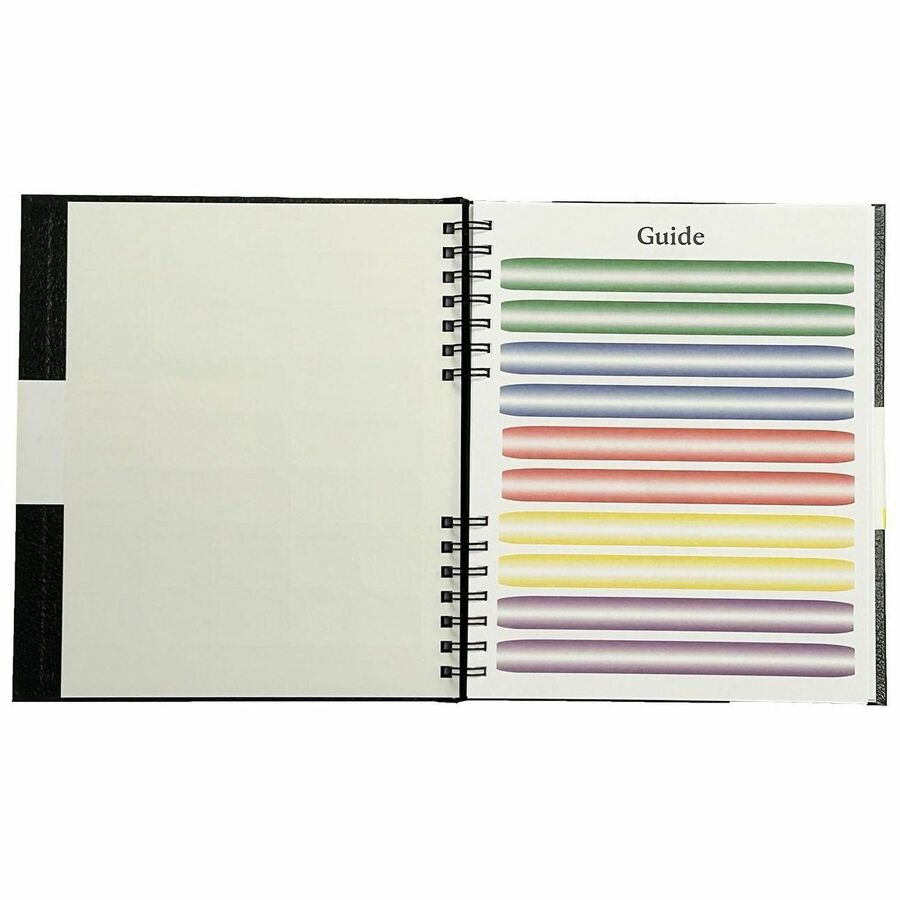 Dome Business Journal - 8 x 10 Inch Hardcover Professional Planner Notebook - Business - 8" x 10" Sheet Size - Bright White Sheet - Black Cover - Acid-free, Pocket, Bleed Resistant, Expandable Inner Pocket, Eco-friendly, Durable Cover, Hard Cover, Buil...