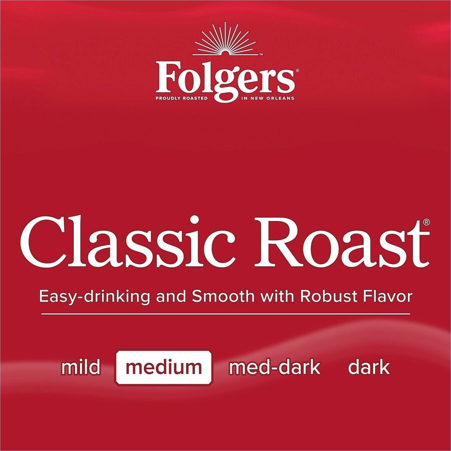 Folgers&reg; Filter Pack Coffee - Filter Pack - Classic - 40 / Carton