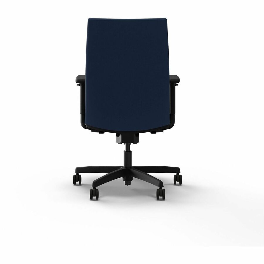 HON Ignition 2.0 Chair - Blue Seat Color - Vinyl Seat Material - Blue Back Color - Vinyl Back Material - Black Frame Color - Plastic Frame Material - High Back - 5-star Base - Blue - Vinyl, Plastic - Armrest - 1 Each
