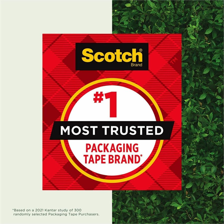 Scotch Box Lock Packaging Tape Refill - Brown - Split Resistant, Tear Resistant - For Packaging, Box, Cardboard - 1 Each