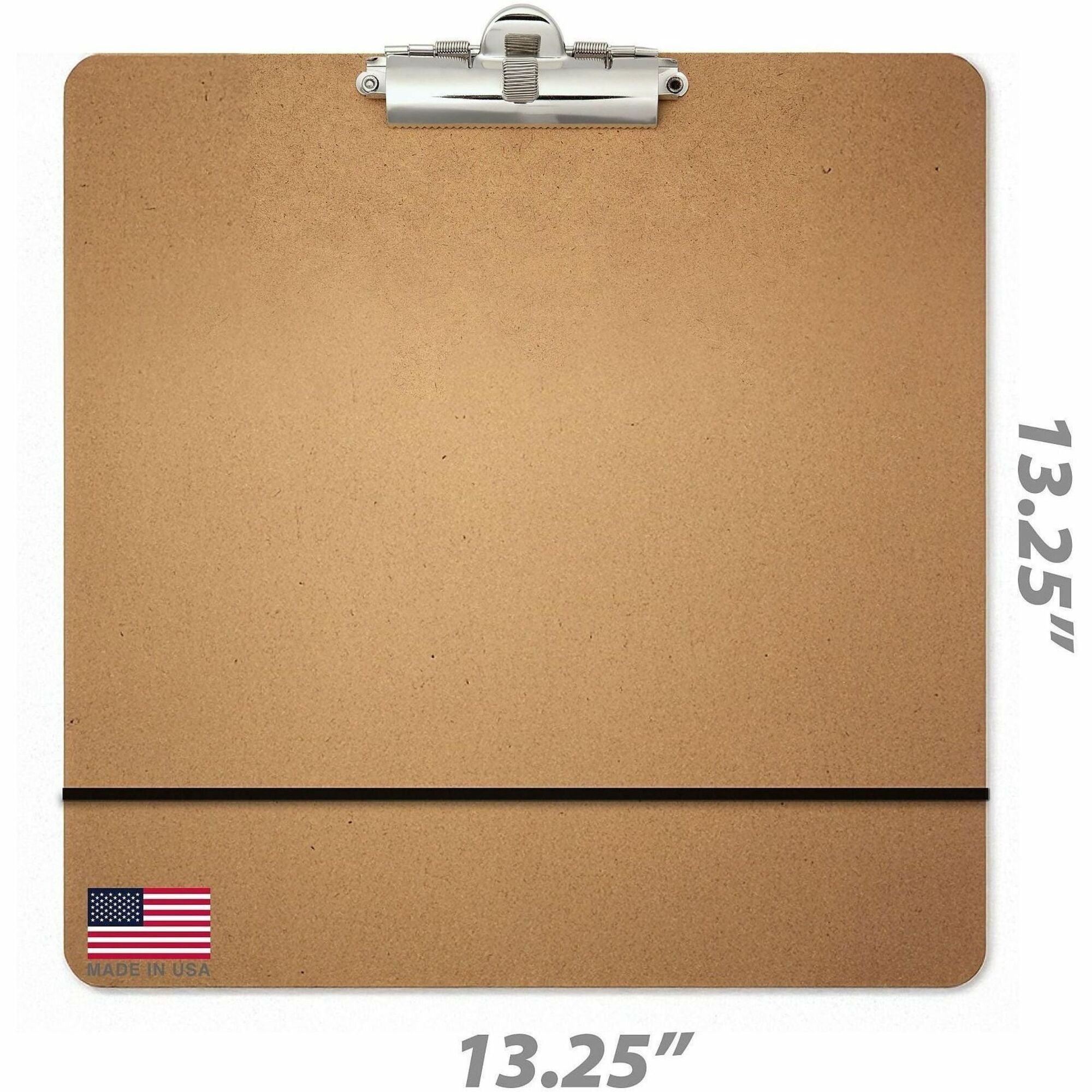 Officemate 13 1/4-inch x 13 1/4-inch Artist Sketch Board - Storage for Paper - Wood, Fiberboard - Brown - 1 Each