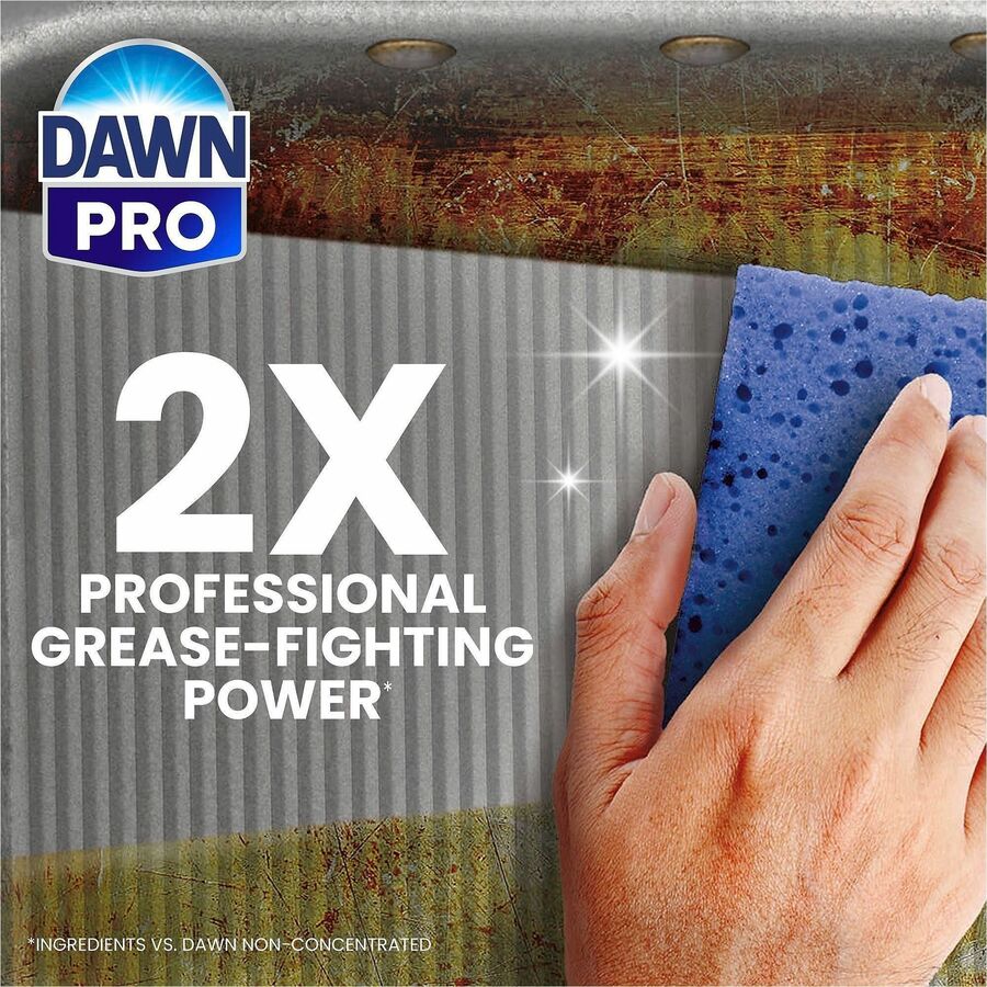 Dawn Manual Pot/Pan Detergent - For Multipurpose - Concentrate - Liquid - 128 fl oz (4 quart) - Original Scent - Recommended For: Food Soil Remover, Grease Remover - Long Lasting - Blue - 2 / Carton