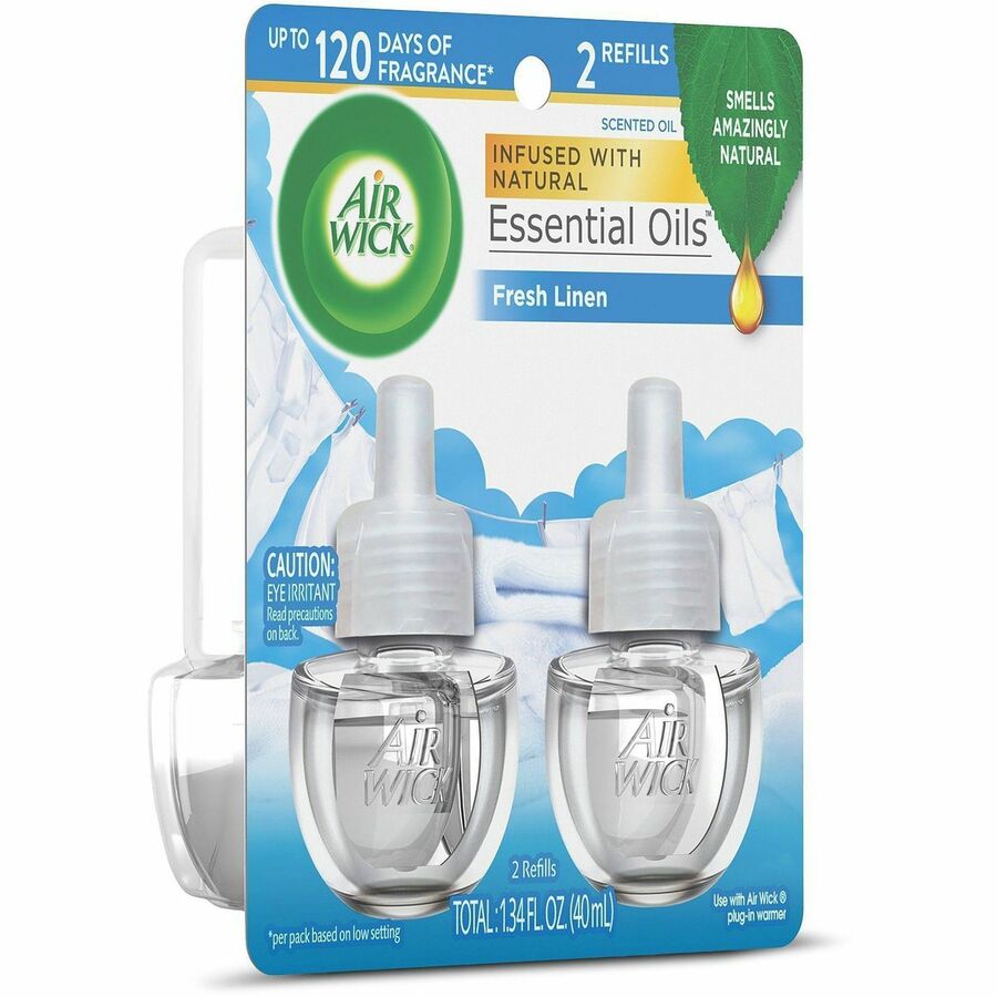 Reckitt Benckiser Linen Scented Oil Warmer Refill - Oil - 0.6 fl oz (0 quart) - Fresh Linen - 60 Day - 6 / Carton