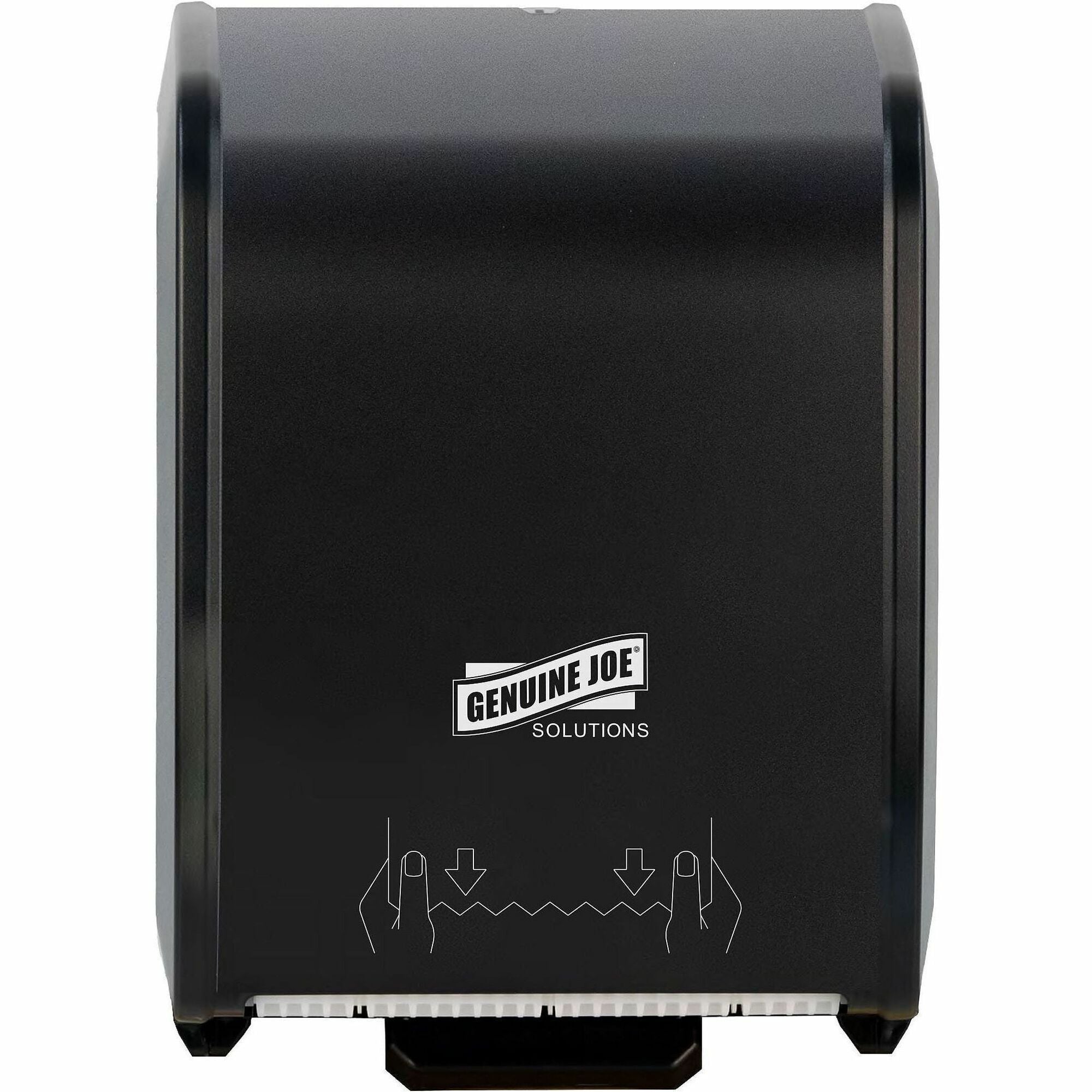 Genuine Joe Touchless Towel Dispenser - Black - Touch-free, Refillable - 1 Each
