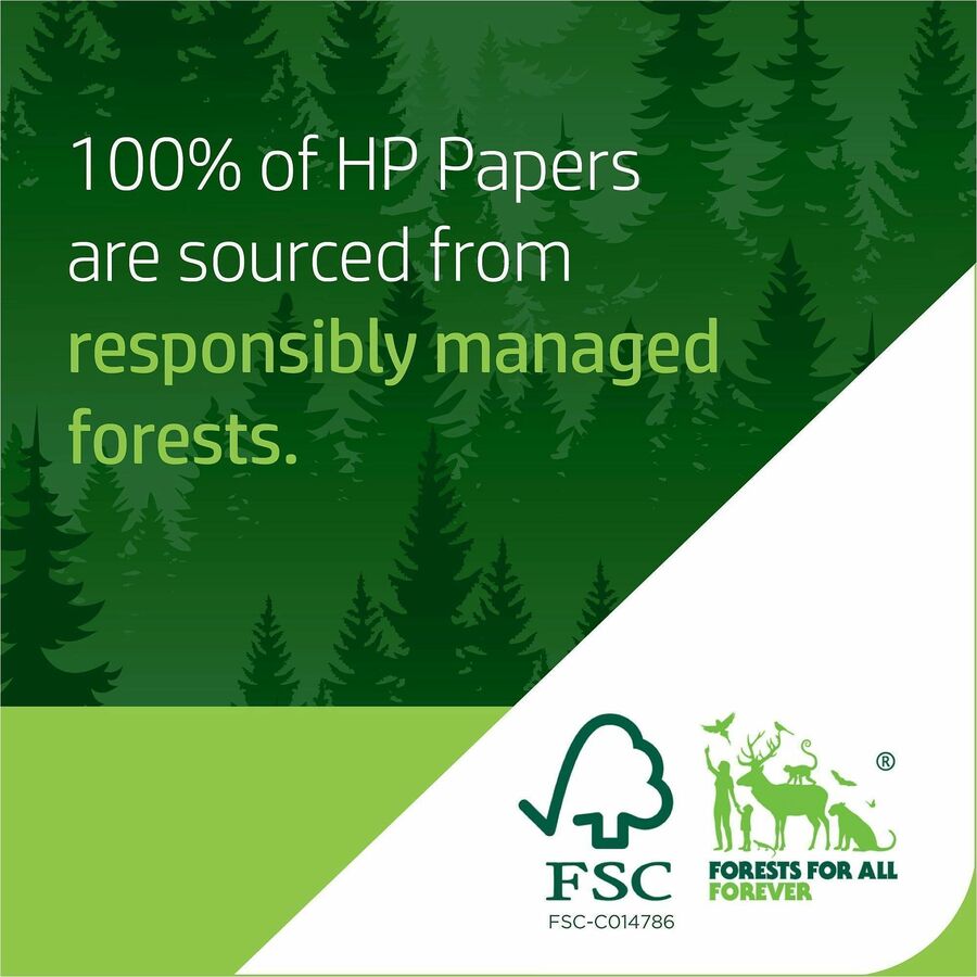 HP Premium Inkjet Paper - Letter - 8 1/2" x 11" - 24 lb Basis Weight - Quick Drying, Smear Resistant, ColorLok Technology - White - 500 Sheets per Ream - 5 / Carton