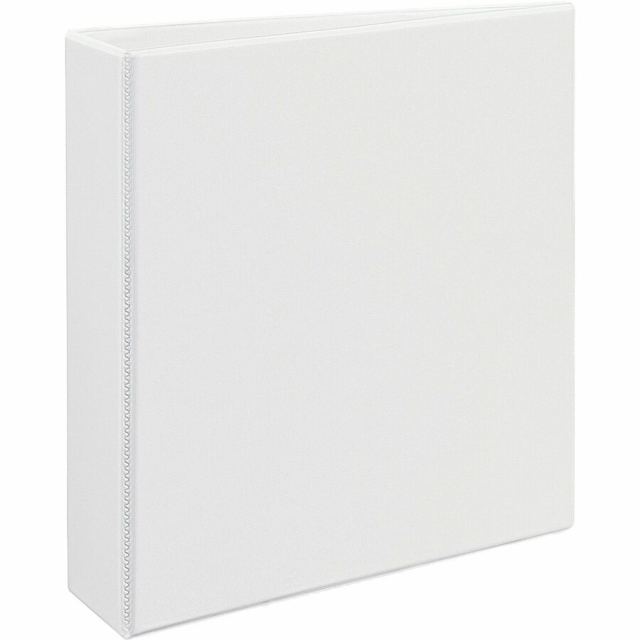 Avery&reg; One Touch Heavy-Duty View Binder - 2" Binder Capacity - 540 Sheet Capacity - 2 4/5" Spine Width - 2" Ring(s) - Fastener(s): D-Ring - Pocket(s): 4, Internal - Linen pattern - White - Recycled - Heavy Duty, One Touch Ring, Long Lasting, Tear R...