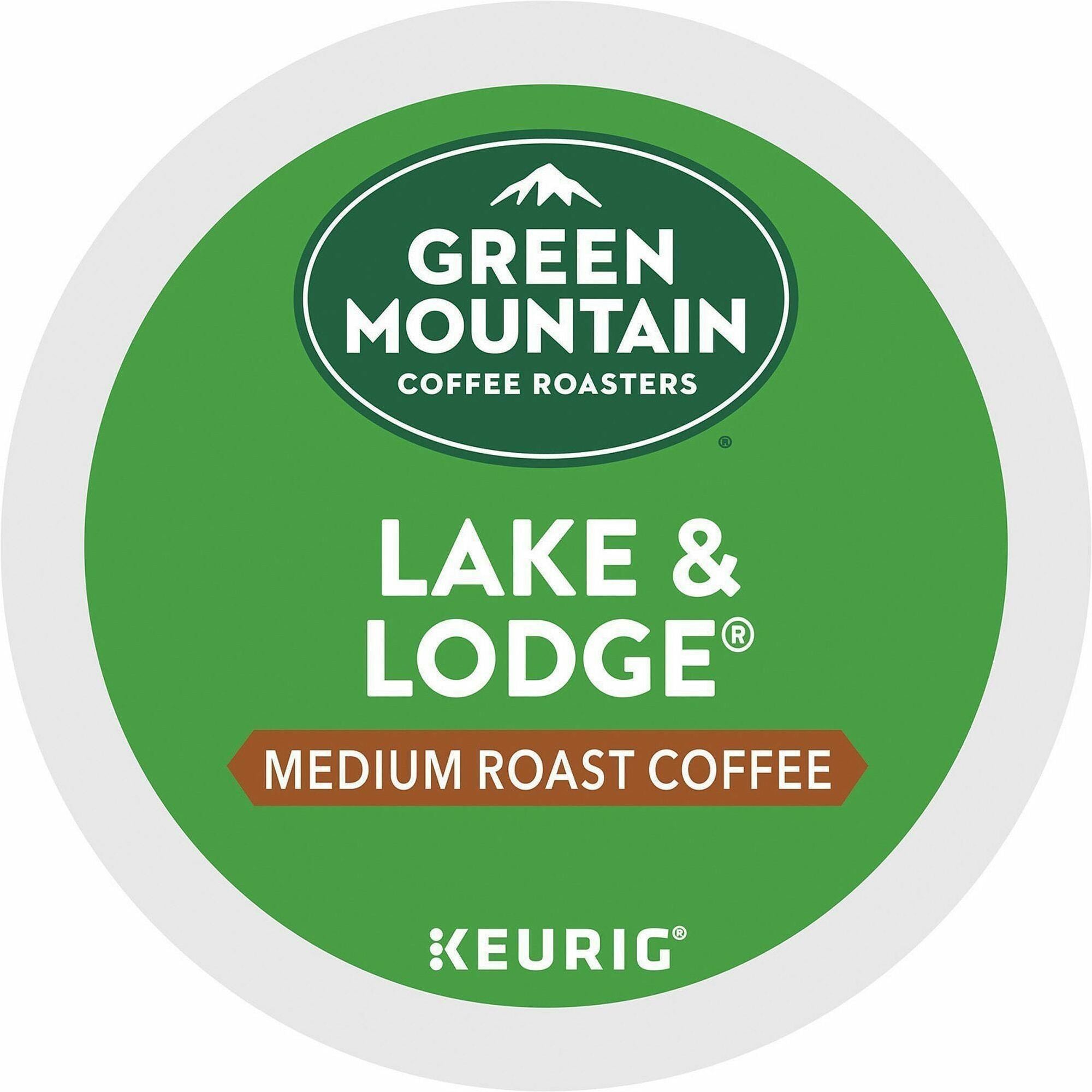 Green Mountain Coffee K-Cup Lake & Lodge Coffee - Compatible with Keurig Brewer - Medium - K-Cup - Lake & Lodge, Gourmet Blend - 4 / Carton