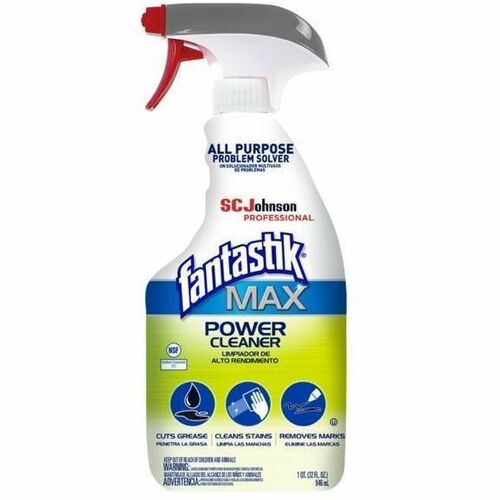 fantastik&reg; Max Power Cleaner - For Multipurpose, Multi Surface - Spray - 32 fl oz (1 quart) - Recommended For: Grime Remover, Grease Remover, Dirt Remover, Marker Remover, Adhesive Remover, Heel Mark Remover, Crayon Mark Remover, Stain Remover - Ko...
