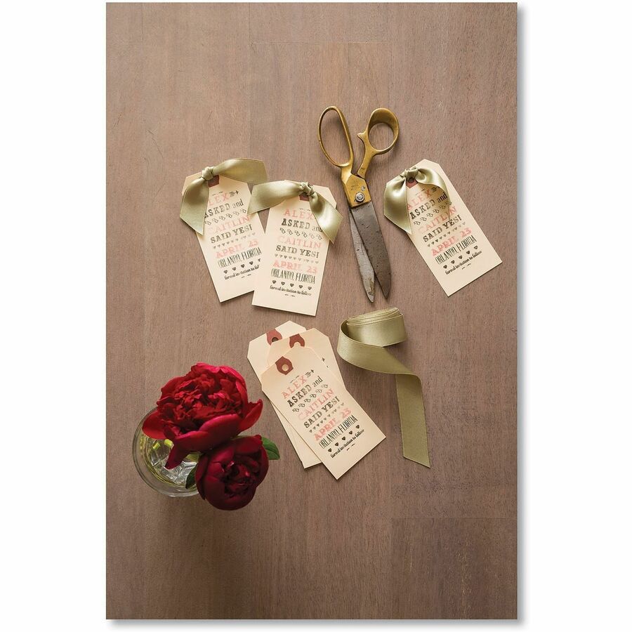 Avery&reg; Shipping Tags, Manila, Strung, 6-1/4" x 3-1/8" , 1,000 Tags (12508) - #9 - 6.20" Length x 3.13" Width - Rectangular - String Fastener - Card Stock - Manila - 1000