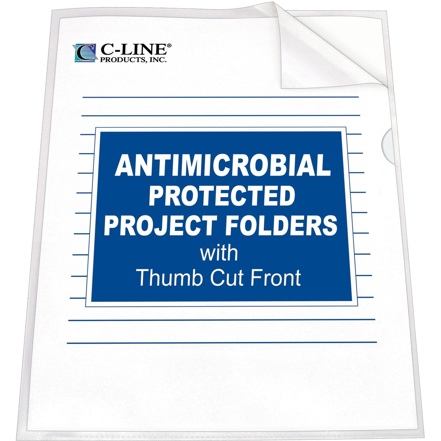 C-Line Letter Project File - 8 1/2" x 11" - Polypropylene - Clear - Heavyweight - 25 / Box