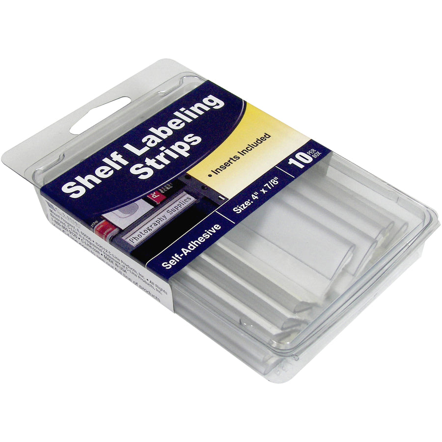 C-Line Shelf Labeling Strips - Clear - 10 / Pack