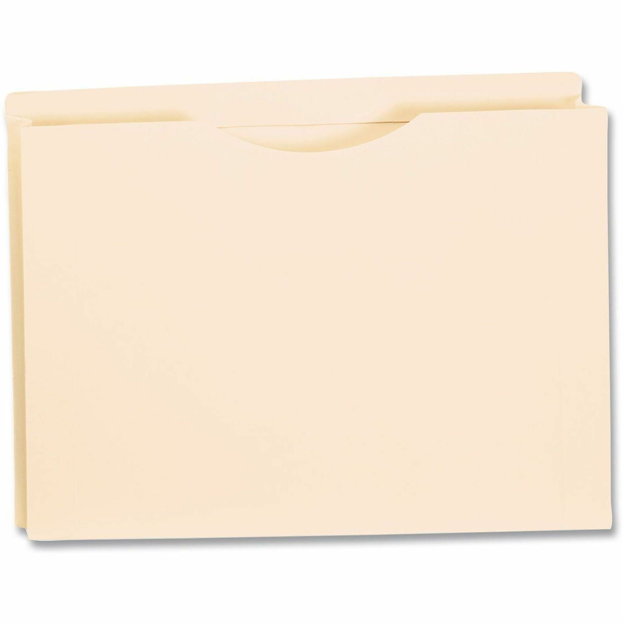 Pendaflex Straight Tab Cut Legal Recycled File Jacket - 8 1/2" x 14" - 2" Expansion - 11 pt. - Manila - Manila - Double-ply Reinforced Top, Reinforced Tab - 10% Recycled - 1 Each