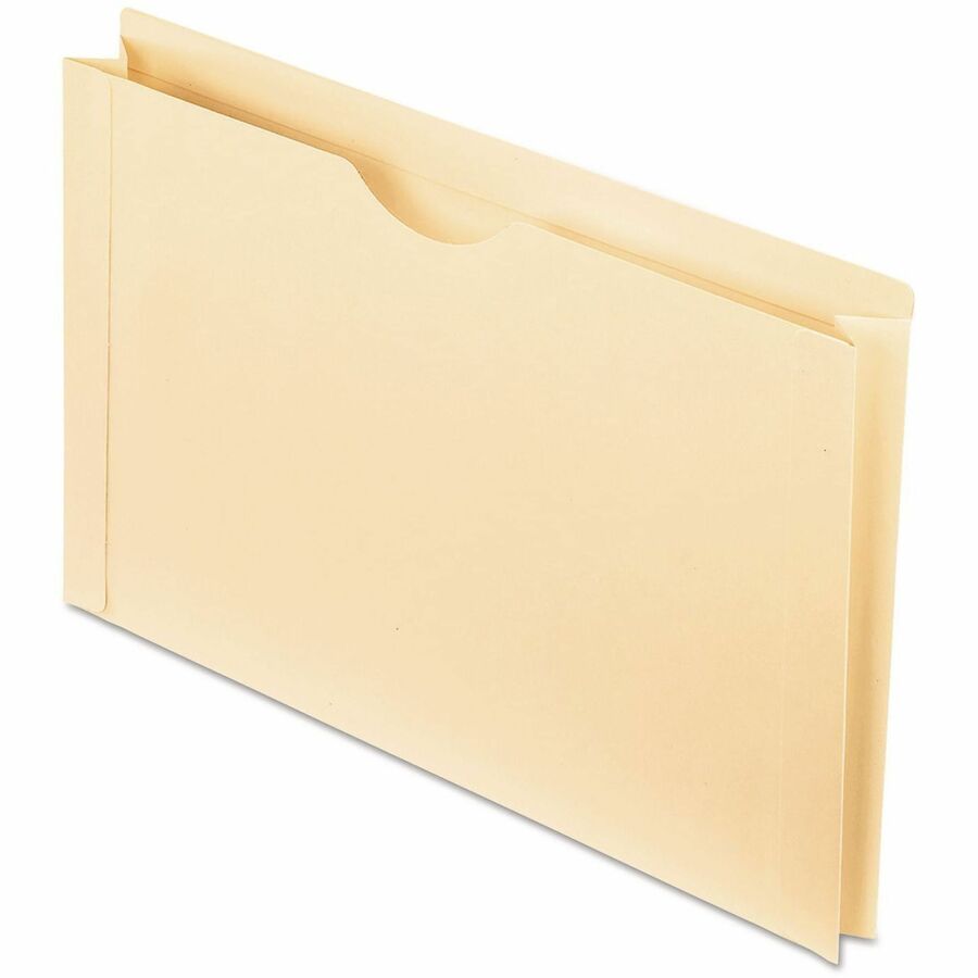Pendaflex Straight Tab Cut Legal Recycled File Jacket - 8 1/2" x 14" - 2" Expansion - 11 pt. - Manila - Manila - Double-ply Reinforced Top, Reinforced Tab - 10% Recycled - 1 Each