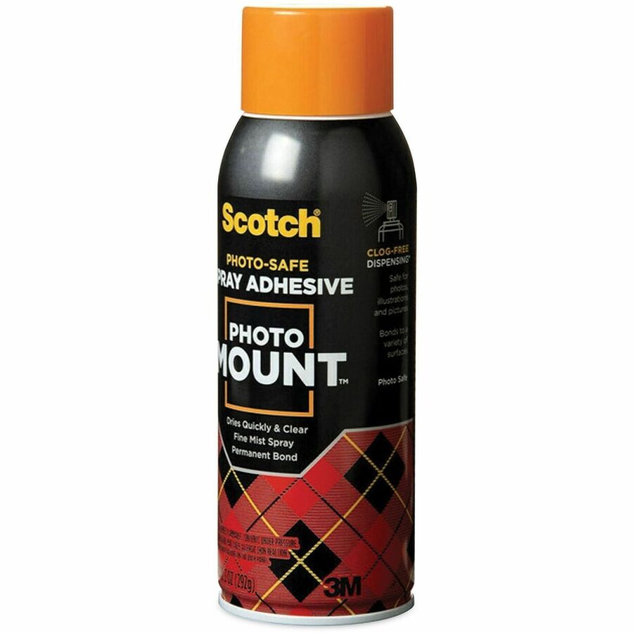 Scotch Photo Mount Spray Adhesive - 10.30 oz - Clear - 1 Each