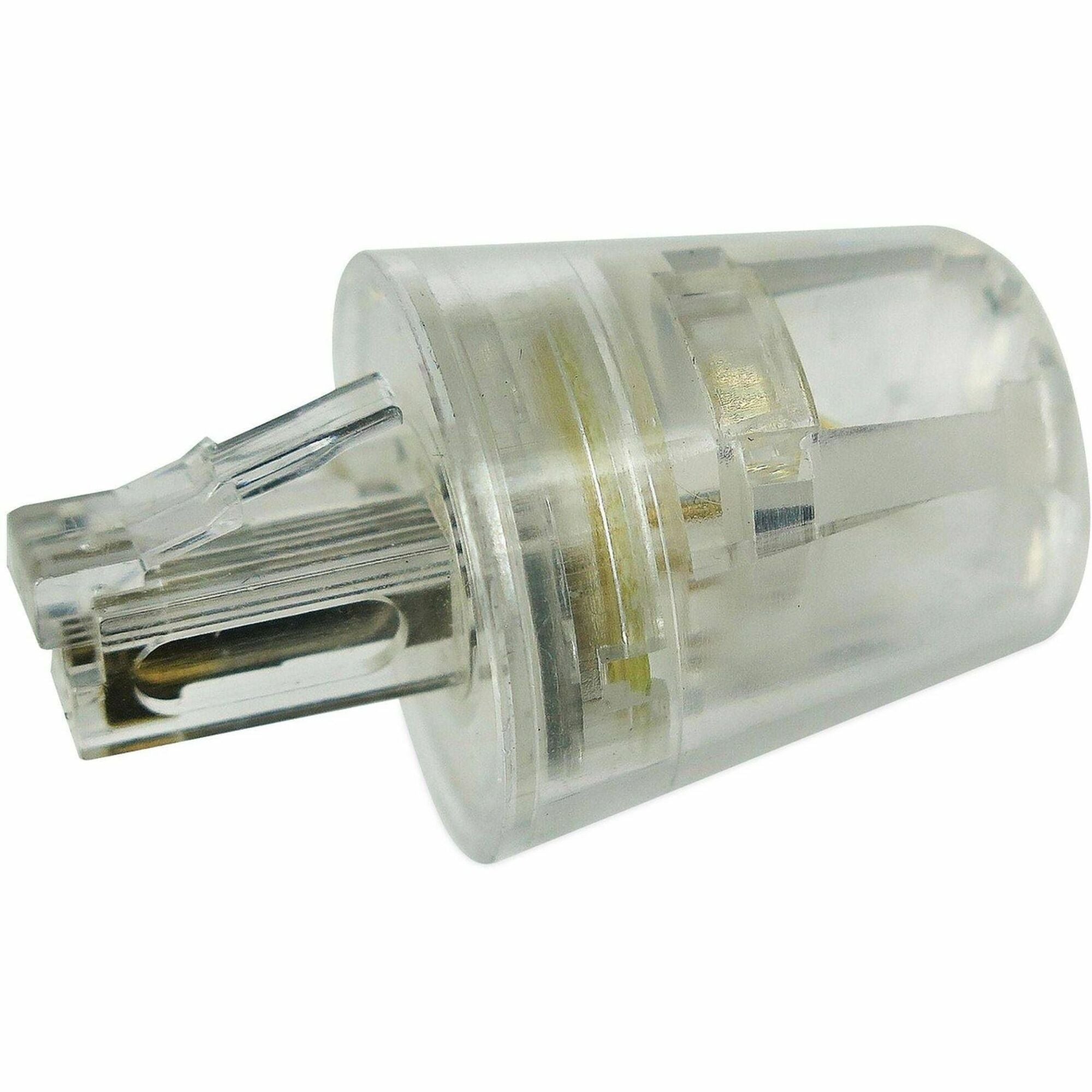 Softalk Telephone Cord Twisstop Untangler - 1 x RJ-11 Phone Male - 1 x RJ-11 Phone Female - Clear - 1 Each