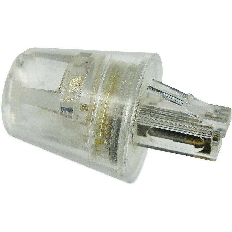 Softalk Telephone Cord Twisstop Untangler - 1 x RJ-11 Phone Male - 1 x RJ-11 Phone Female - Clear - 1 Each