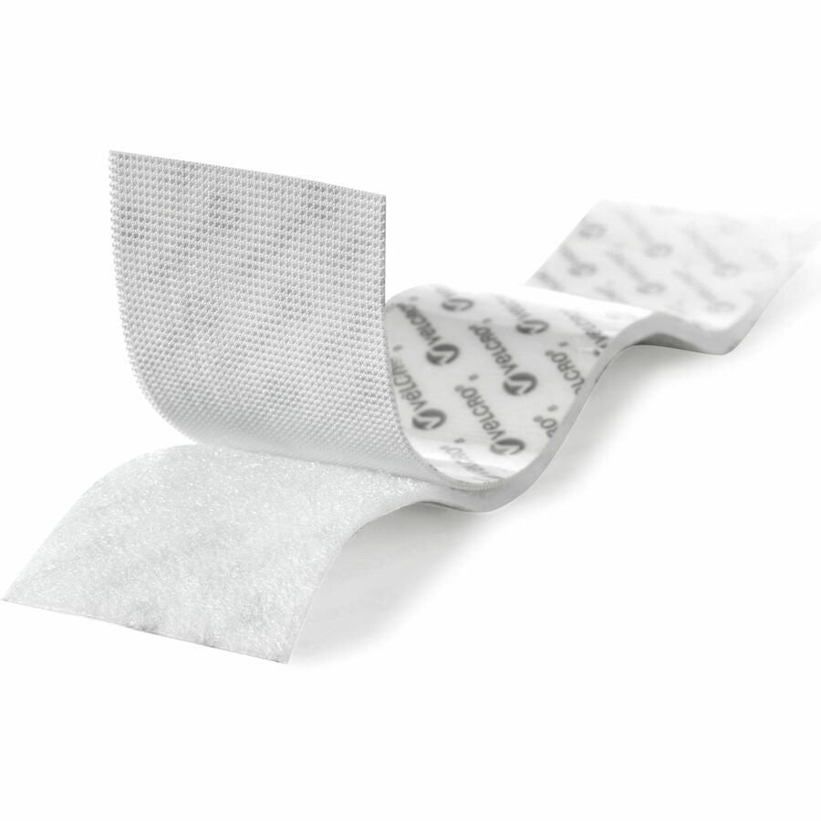 VELCRO&reg; Industrial Strength 4ft x 2in Roll White - 4 ft Length x 2" Width - White - Plastic - Water Resistant, Long Lasting - For Tools, Equipment, Glass, Hanging, Project, Industrial, Garage, Indoor, Outdoor, Mounting, Storing, ... Roll - 1 / Roll