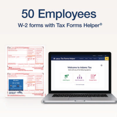 Adams® 6-Part W-2 Tax Forms with Tax Forms Helper®