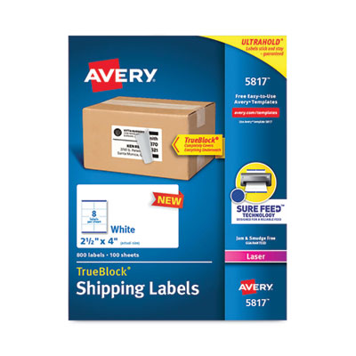 Avery® Shipping Labels with TrueBlock® Technology