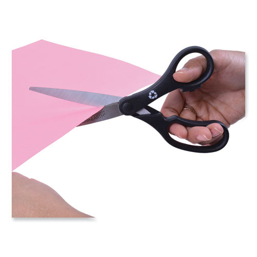 Kleenearth Basic Plastic Handle Scissors, 8