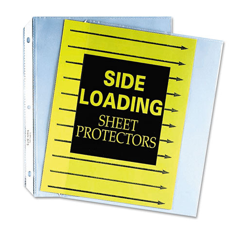 Side Loading Polypropylene Sheet Protectors, Clear, 2