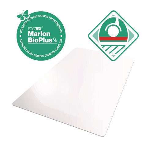 Ecotex Marlon Bioplus Rectangular Polycarbonate Chair Mat For Hard Floors, Rectangular, 45