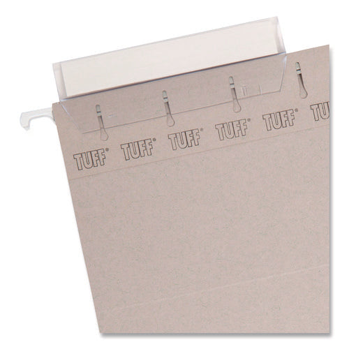 Tuff Hanging Folders With Easy Slide Tab, Legal Size, 1/3-cut Tabs, Steel Gray, 18/box